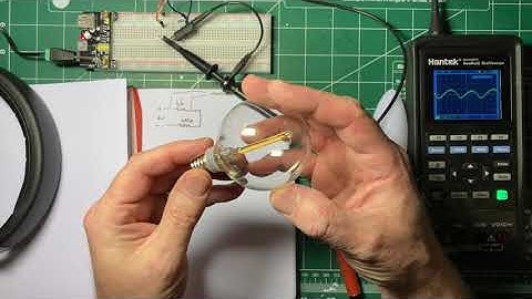 Visualizing LED and Florescent Light Flicker with an Oscilloscope