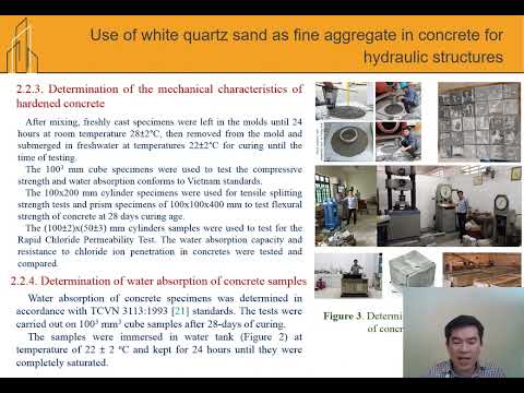Use of white quartz sand as fine aggregate in concrete for hydraulic structures - #93 - FORM2022