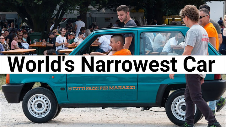 World’s Narrowest Fiat Panda – 50cm Wide Electric Car You Won’t Believe!