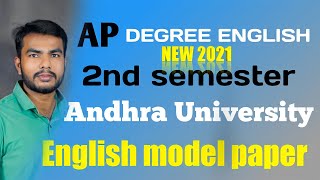 Degree 1st year second semester English Communication and soft skills Model paper screenshot 4