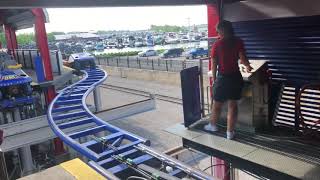 Millennium Force transferring train
