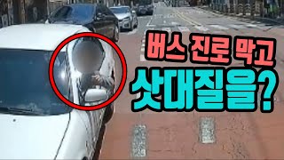 5179회. 버스 앞을 막아서고 삿대질을 한 저 운전자 좀 보세요.