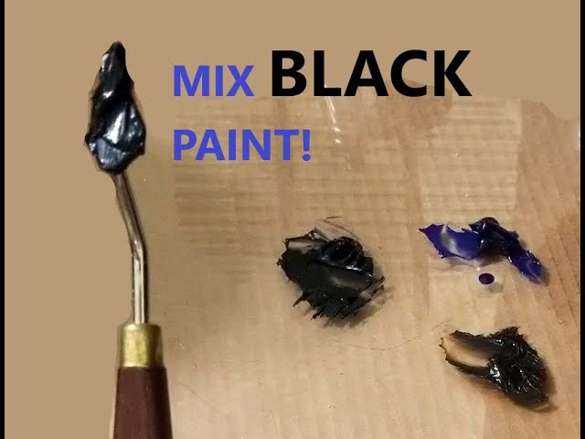 How To Make Black: Mix Black Paint Using The Color Wheel, With Oil Or  Acrylic Paint