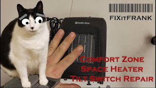 ComfortZone Space Heater Repair | Tilt Switch Adjustment