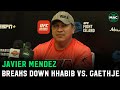 Javier Mendez says Conor McGregor a bigger threat than Justin Gaethje: "In theory he's number 2"