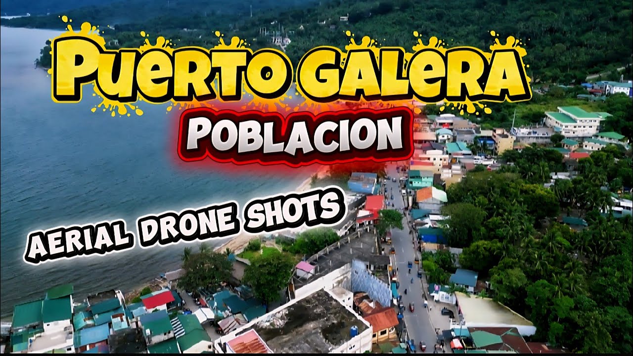 PUERTO GALERA POBLACION | Aerial Drone Shot