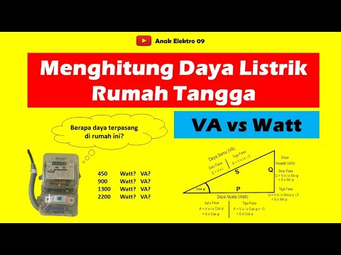 Menghitung Daya Listrik Rumah Tangga (VA vs Watt)