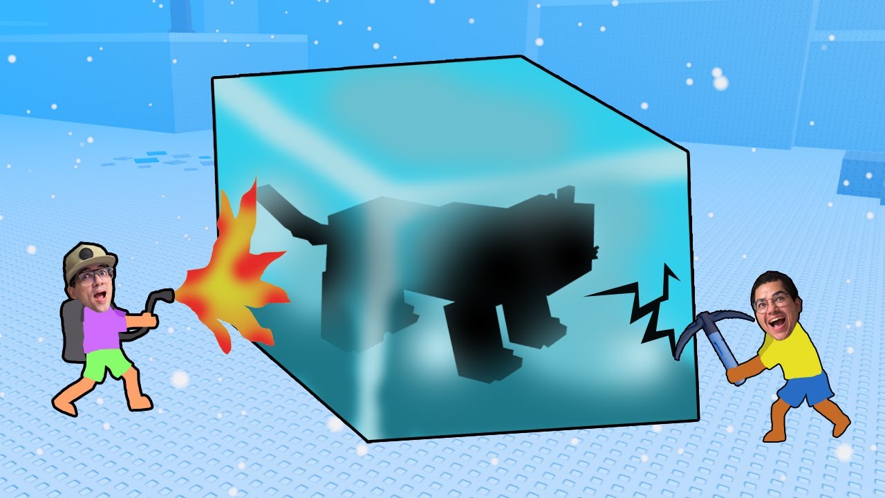 SALVAMOS ANIMAIS PRÉ-HISTÓRICOS CONGELADOS NO BLOCO DE GELO GIGANTE!