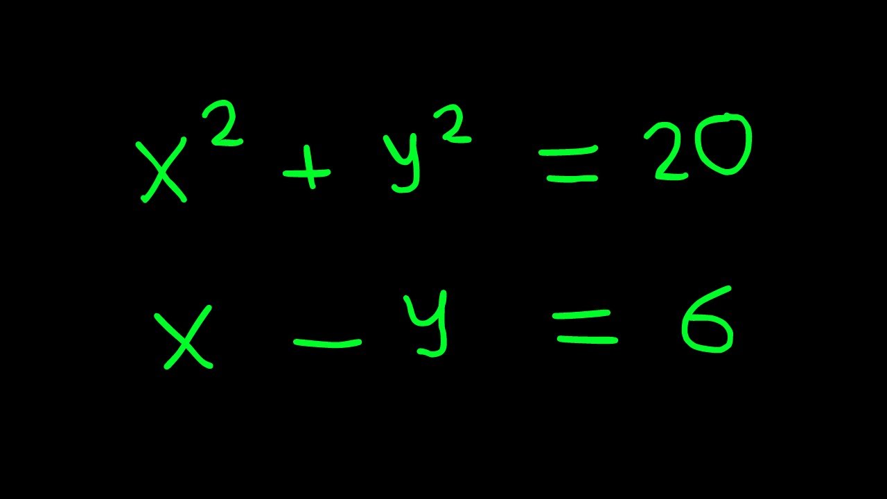 Find the values of X and Y | Equation Solving - YouTube