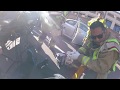 Car opens door! Motorcycle crash