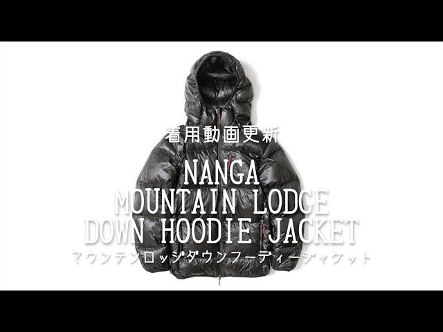 24F NANGA MOUNTAIN LODGE DOWN HOODIE JACKET MODEL - YouTube