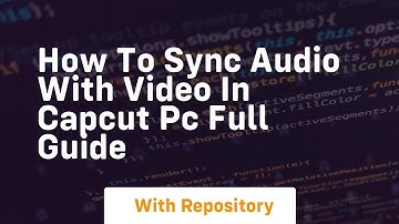 How to sync audio with video in capcut pc full guide