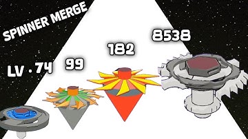 Spinner Merge 3D RUN Play - All VS All Battle Fight Gameplay