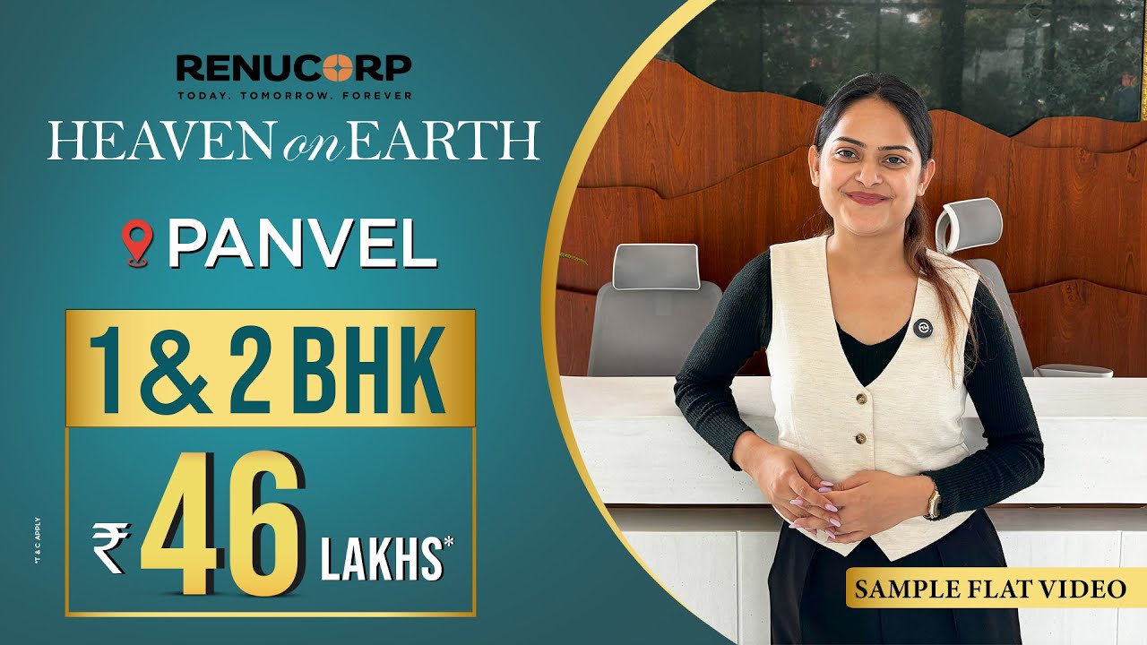 RENUCORP Heaven On Earth |📞7738888141| Luxurious 2 BHK | Sample Flat Video | Project Review | Panvel