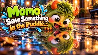 Momo Saw Something in the Puddle… 😂💦