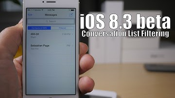 First Look: iOS 8.3 Conversation List Filtering