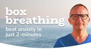 [2 mins] Box Breathing 💙 [Beat stress + anxiety]