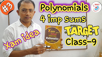 Polynomials Chapter-2 Class-9 || Xam idea Class-9 || CBSE Class-9 Polynomials