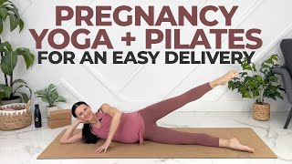 Pregnancy Yoga \& Pilates Exercises For An Easy Delivery (30 MIN)