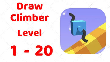 Draw Climber Gameplay Level 1-20 Walkthrough (By Voodoo)