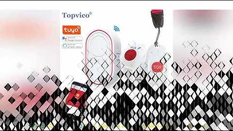 Topvico Tuya Emergency Panic Button WIFI for Elderly Alarm SOS Bracelet Wireless Caregiver Pager Wat
