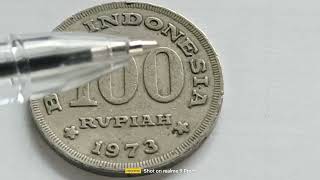 Very Rare 1973 100 Rupiah Indonesia  error coins how much worth of money php 1,080 $20  up dollars