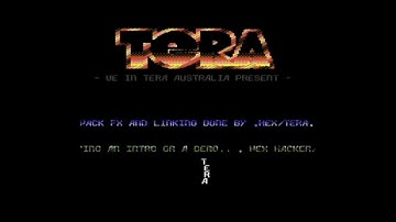 Commodore 64 demo: Tera - Sledge-Hammer++ intro (1990)