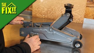 How to Add Hydrolic Fluid to a Floor Jack That Does Not Extend Fully  | The Fixit Shed