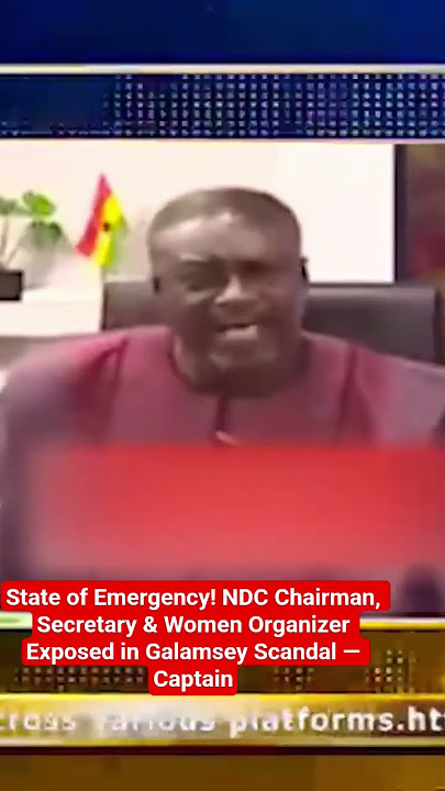 State of Emergency! NDC Chairman, Secretary & Women Organizer Exposed in Galamsey Scandal — Captain