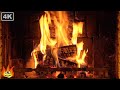 Christmas Fireplace Loop with Realistic Soft Crackling Fire Sounds 4K