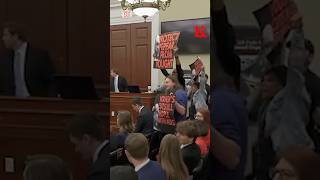 Protesters Interrupt OMB Director Russell Vought's Testimony