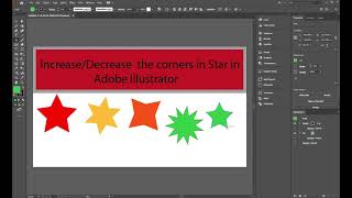 Increase/ Decrease the corners of Star Tool in Adobe Illustrator Information
