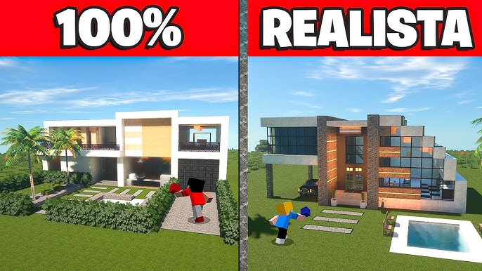 JÁ IMAGINOU TER UMA SUPER MANSÃO MODERNA COM UM CLIQUE NO MINECRAFT?? 