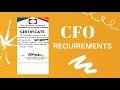 CFO Requirements|Guidance & Counseling Certificate