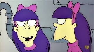 Which Is The Evil One? - Sherri And Terri Compilation - The Simpsons