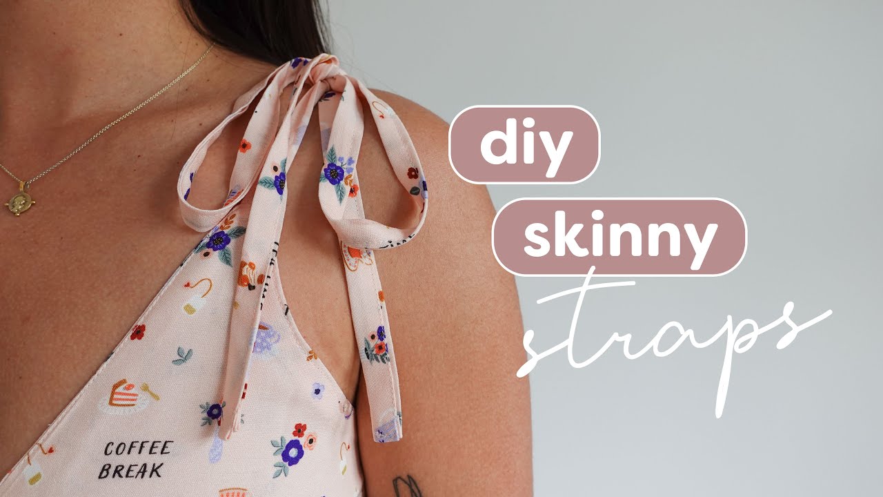 Dressmaking: How To Sew Bound Spaghetti Straps - Doina Alexei