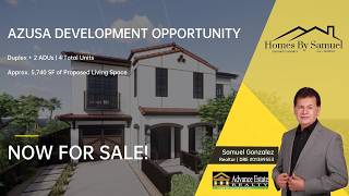 ⭐ For Sale | Development Opportunity in Azusa, California #duplex #realestate #california #azusa