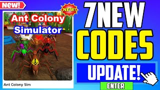*SECRET UPDATE!* | Ant Colony Simulator CODES 2025 (ROBLOX Ant Colony Simulator)Part 969
