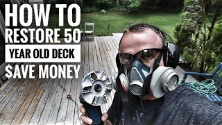 How to stain an old deck