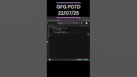 Smallest Positive Missing | GFG POTD | 22/07/2025 #coding #gfg #potd #java