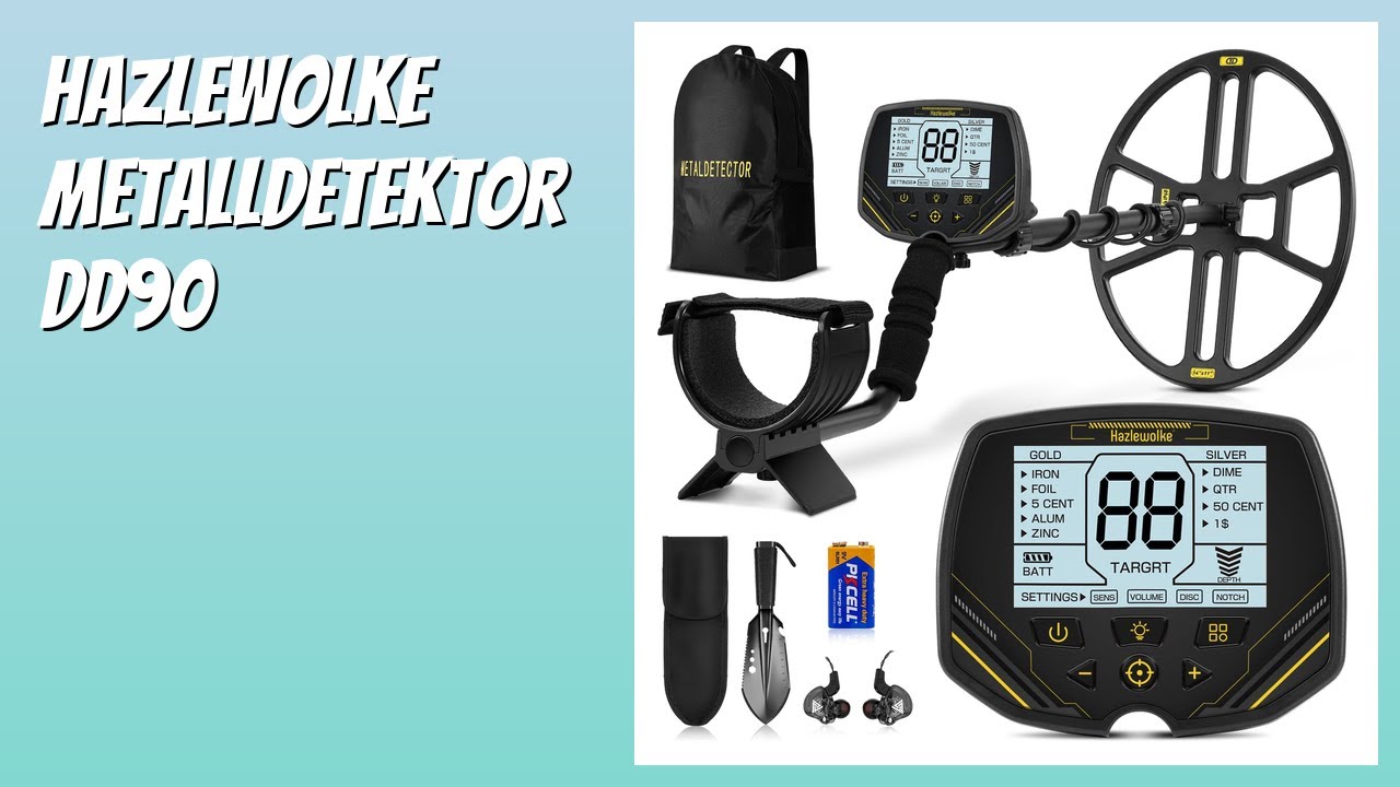 BEWERTUNG (2025): Hazlewolke Metalldetektor DD90. Infos