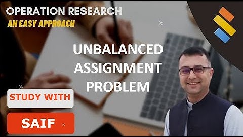 Unbalanced Assignment Problem | Non-Square Matrix Assignment | Hungarian Method