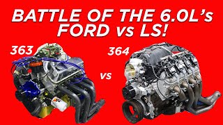 HOW TO MAKE 6.0L POWER! FORD vs LSWHICH 6.0L MAKES MORE POWER? MOD 363 FORD STROKER OR MOD 6.0L LS