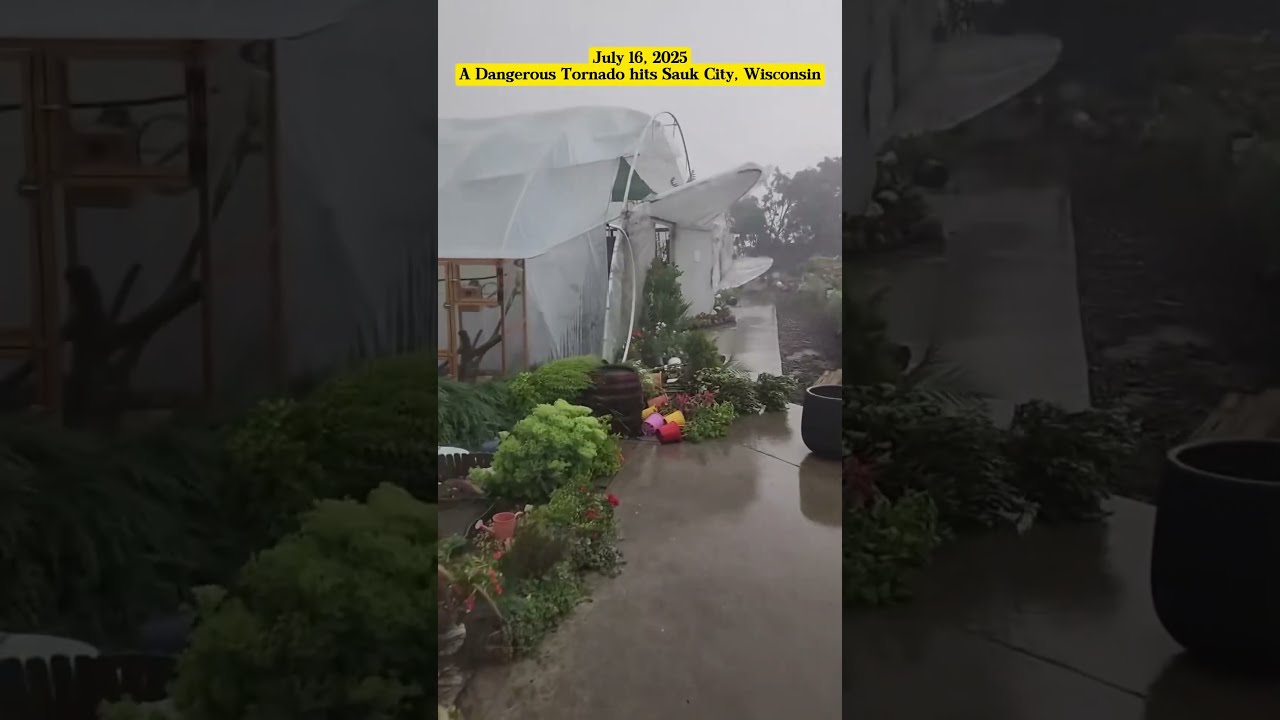 July 16 2025 A Dangerous Tornado Hits Sauk City Wisconsin News Weather Storm