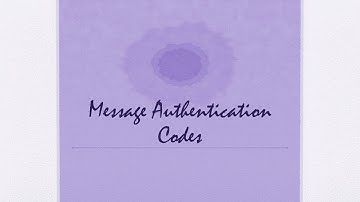 [CompNetSec] - 14 - Message Authentication Codes