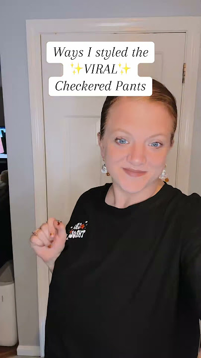Fall-Ready Checkered Pants & Cozy Outfits | #halloweenearrings