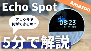 【5分でわかる】新型Echo Spotは全部入りのスマートスピーカーです