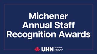 The Michener Institute at UHN – 2026 Annual Staff Recognition Awards