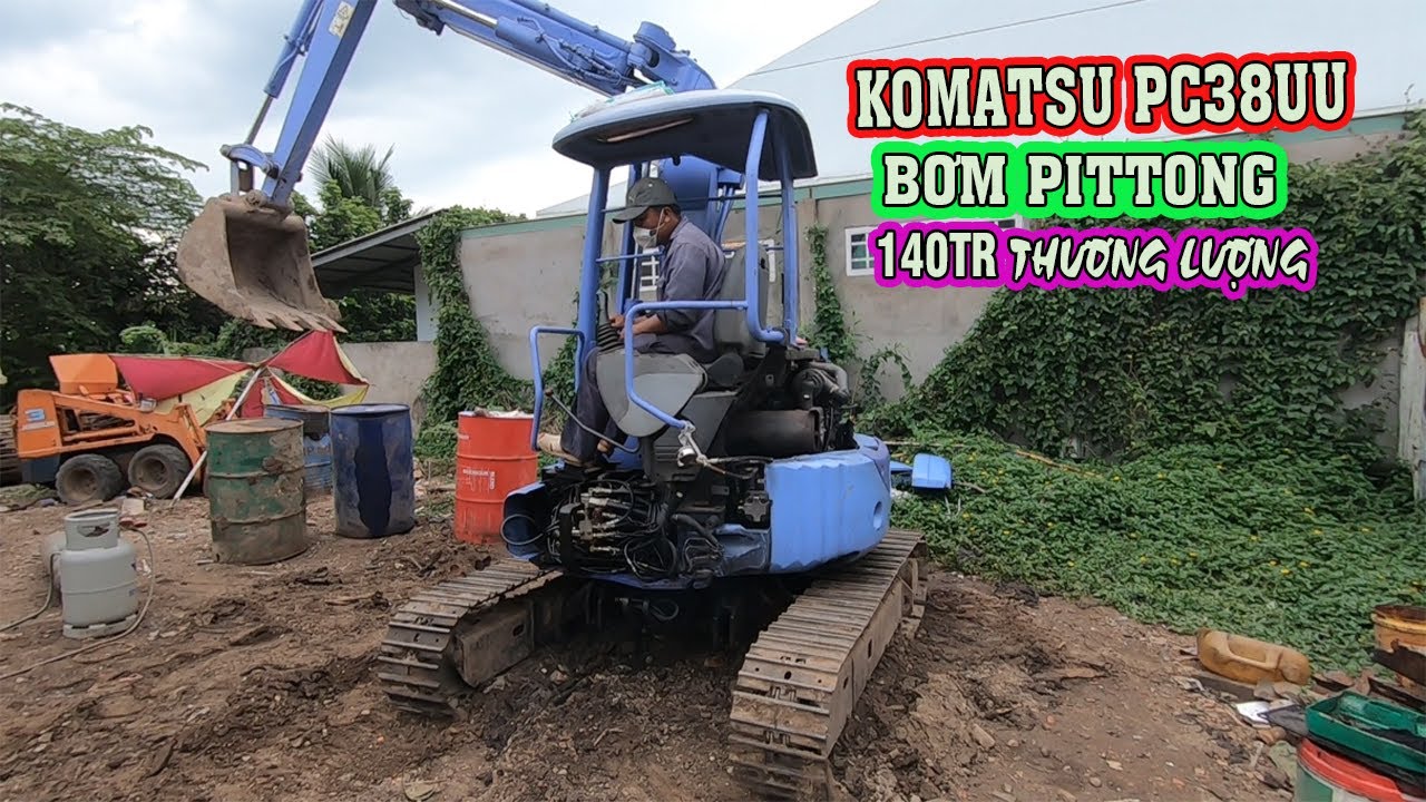 komatsu pc38uu, giá 140 triệu, LH; 0919180548 (VĨNH) vĩnh long 