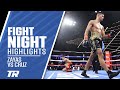 Xander Zayas Scores 1 Knockdown Cruises to Win over Cruz | FIGHT HIGHLIGHTS